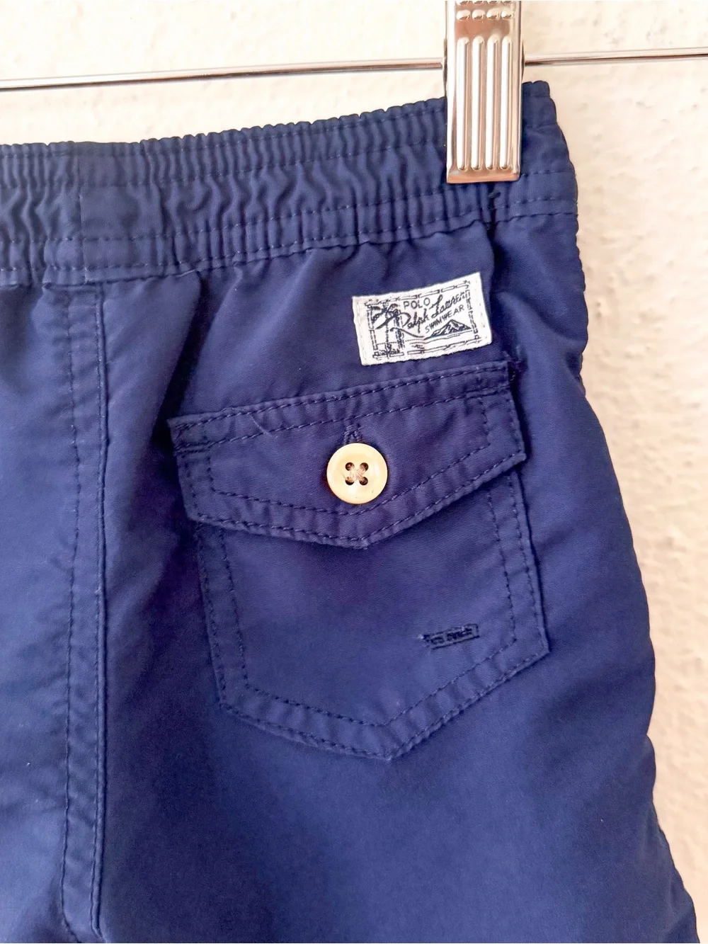Ralph Lauren Baby Boys Navy Blue Swim Trunks